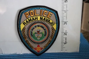 tribal indian police patch RAMAH NAVAJO NATION POLICE NEW MEXICO BLACK BORDER - Bild 1 von 1