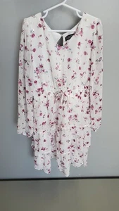 Used TRIXXI GIRL Floral Long Sleeve Dress Size L (12-14) #10121 - Picture 1 of 8