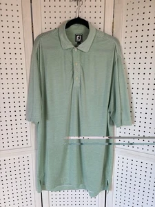Footjoy Short SLV Poloshirt gestreift grün weiß Rarität Bay Logo Herren XL - Bild 1 von 6