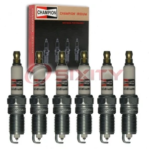 6 pc Champion Iridium Spark Plugs for 1989-1990 Pontiac Grand Prix 3.1L V6 ok - Picture 1 of 5