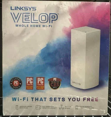 Linksys Velop Intelligent Mesh WiFi System WHW03 V2 w/Power Cord - Image 1 of 3
