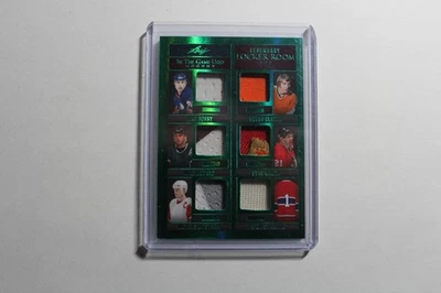 2022-23 Leaf In The Game Used Legendary Locker Room Lidstrom Plante Clarke Bossy - Image 1 of 3