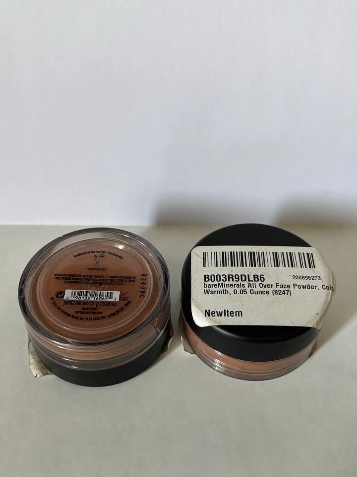 (2 pack) bareMinerals WARMTH All Over Face Loose Powder Bronzer 0.05 oz  SEALED - Image 1 of 2