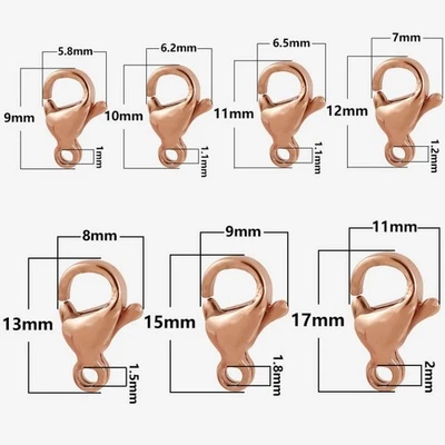 Stainless steel lobster buckle DIY jewelry bracelet necklace connecting 20PCS - Image 1 of 4