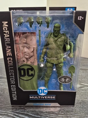 McFarlane Edición Coleccionista Sargento Rock 7” Platino DC Figura Clásica Nueva Foto 1 de 4