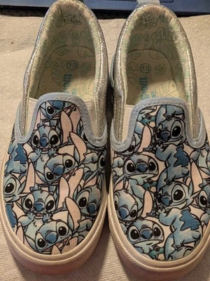 Zapatillas sin cordones Ground Up para niños Disney Stitch estampado gráfico talla 13 Foto 1 de 4