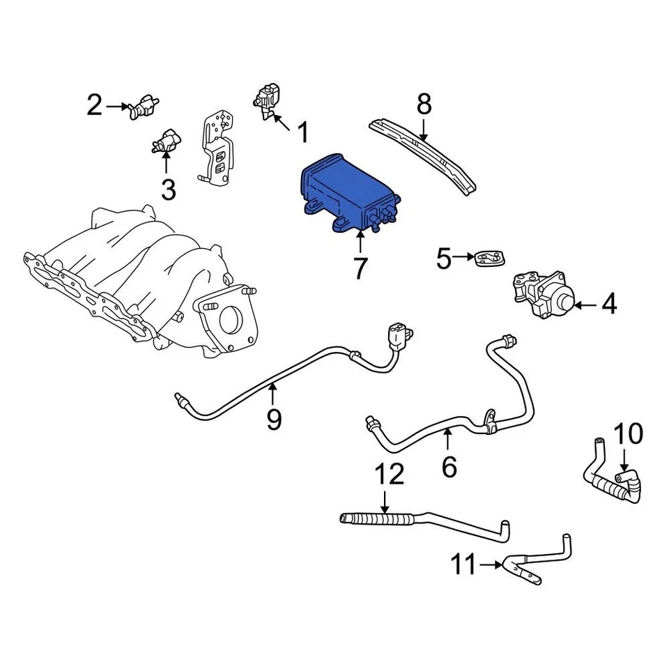 For Mazda 6 2003-2004 Mazda JE9613978 Vapor Canister Foto 1 de 4