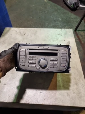 Ford Mondeo Stereo Head Unit 06-10 Mk4 With code Silver 8S7T18C815AC Genuine - Image 1 of 4