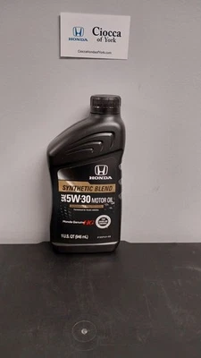 Genuine Honda Oem 1 Quart 5W-30 Synthetic Blend Motor Oil 08798-9134 - Image 1 of 2