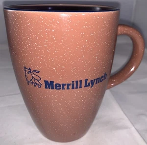 Merrill Lynch Brown Speckle Keramiktasse mit Logo - Bild 1 von 11