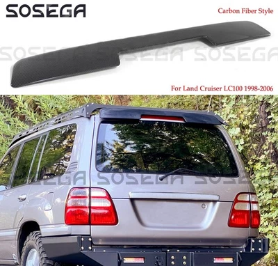 Alerón techo alerón trasero aspecto carbono para Toyota Land Cruiser LC100 1998-2006 Foto 1 de 4
