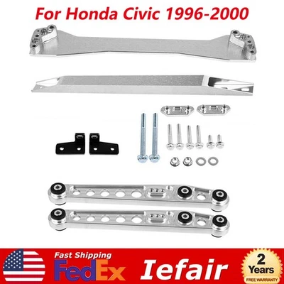 Kit de suspensión de brazo de control trasero para Honda Civic 1996-00 + barra de amarre de subchasis Foto 1 de 4