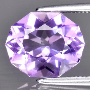 π 2.25ct VVS Custom Cut Natural Purple Amethyst - Unheated, Gorgeous Brazil Gem - Picture 1 of 4