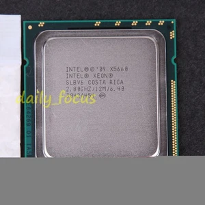 Intel Xeon X5660 SLBV6 2.8 GHz BX80614X5660 CPU Processor 6.4 GT/s LGA 1366 - Picture 1 of 2