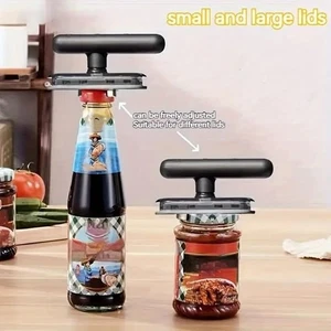Adjustable Can Opener Jar Lid Bottle Remover Stainless Steel Twist Off Grip Tool - Bild 1 von 5