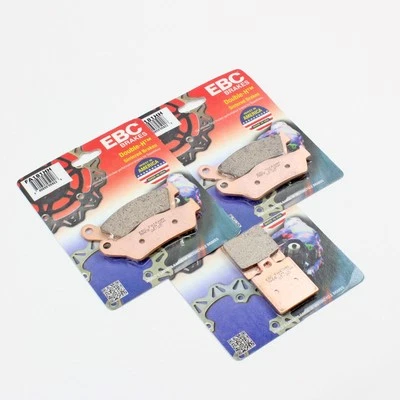 Juego de pastillas de freno EBC delanteras y traseras sinterizadas Ducati FA181HHx2 y FA47HHx1 - 3 pares Foto 1 de 3