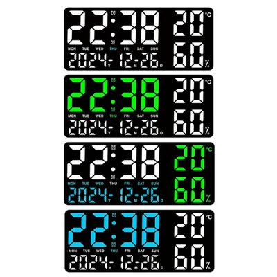 Einstellbare Helligkeit LED Digitaluhr 13 77 Zoll geeignet für jeden Raum - Bild 1 von 4