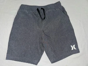 Hurley Hybrid Shorts Youth Small 6-10 Gray Unlined Board Shorts Pockets NWOT! - Picture 1 of 3
