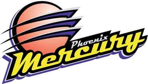 Phoenix Mercury WNBA Basketball Car Bumper Sticker 6" x 3" - Picture 1 of 1