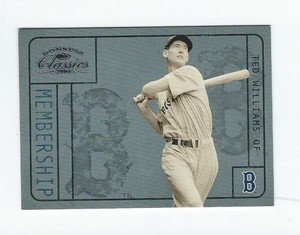 2004 Donruss Classics Membership #2 Ted Williams Red Sox /2499 