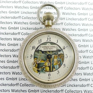 Erotische Taschenuhr Automat  "Landgraf Ludwig werde hart" seltenes Sammlerstück - Bild 1 von 9