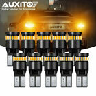 AUXITO 10x Amber T10 LED Sidemarker License Light Bulb 158 194 168 658 CANBUS E