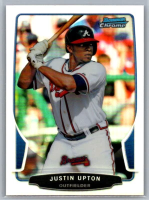 2013 Bowman Chrome Justin Upton #96 Refractor Braves - Image 1 of 2
