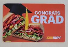 Subway Gift Card 2023 Congrats Grad - Collectible -No Value