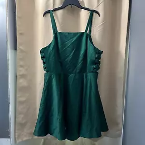 Jules & Cleo NWT Short Silky size 20 Deep Green Dress - Picture 1 of 7