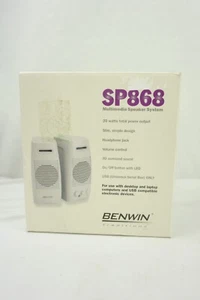 Benwin Multimedia Speaker System SP868 20 WATTS POWER 3D SURROUND SOUND USB NEW - Picture 1 of 7