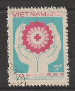 1986 Vietnam Stamps Vietnamese Red Cross Scott # 1685 Cto Never Hinged    - Picture 1 of 1