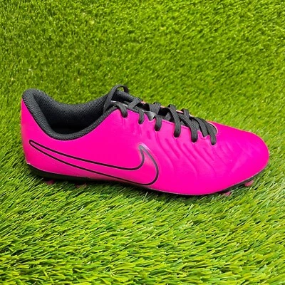 Botines de fútbol para correr al aire libre Nike Tiempo Legend Club para niños talla 6Y rosa negro Foto 1 de 4