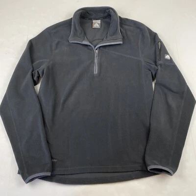 Nike ACG 1/4 Cremallera Polar Pullover Mujer’s L Negro Poli Elástico Brazo Bolsillo Activo Foto 1 de 4