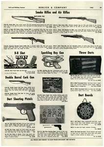 1961 PAPER AD Toy Sparkling Ray Gun Daisy Model 960 Cheyenne Pump Cork - Picture 1 of 1