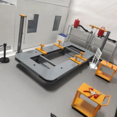 1/18 Diorama Model Car Garage Workshop Maintenance Repair Prop Scene Display Toy - Image 1 of 4