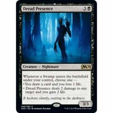 1x DREAD PRESENCE -  M20 - MTG - Magic the Gathering - NM