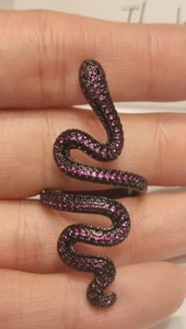 Nuovo anello serpente viola regolabile TS Reputation🐍 senza scatola regali Swiftie - Foto 1 di 13
