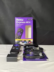 Roku Express 4K+ 3941X2 Black Rechargeable HDR Dolby Vision Media Streamer - Picture 1 of 12