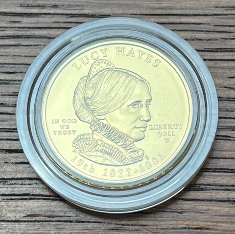 2011 1/2 oz Gold First Spouse Series Lucy Hayes BU Coin Low Mintage of 2,196 Cover
