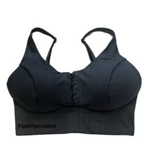 Victorias Secret Allegro gefütterter Sport-BH mit mittlerer Unterstützung schwarz - Bild 1 von 5