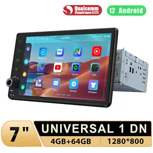 7 Zoll Bildschirm Android 12 Autoradio 1 DIN Bluetooth WiFi GPS Navi Mit CarPlay - Bild 1 von 15