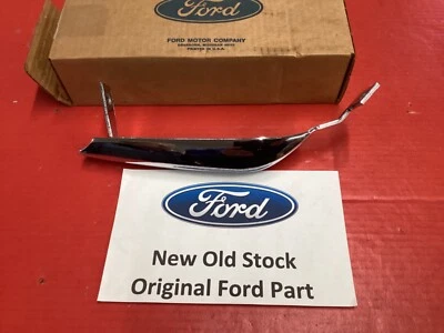 Protector de parachoques delantero NOS FORD MUSTANG 1967-1968 con orificios para almohadillas C7ZZ-17996-A Foto 1 de 4