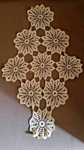 Vintage viktorianische handgefertigte Spitze Tisch Kleidung Serviette - Bild 1 von 7