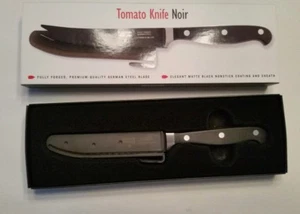 Kuhn rikon tomato knife noir,fully forged premium German steel blade Swissdesign - Picture 1 of 6