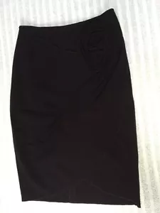 Rickie Freeman Teri Jon Womens Size 2 Brown Wool Blend Career Wrap Tulip Skirt - Picture 1 of 9