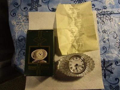 QUALITY~Shannon Crystal Symmetry Quartz Clock  ~DESIGNS OF IRELAND!! - Image 1 of 4