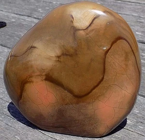 ''DINO EGG'' POLYCHROME OR LANDSCAPE JASPER LARGE FREEFORM 7677 - Picture 1 of 12