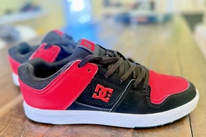 DC Skate Shoes Cure Black & Red Men's Size 9.0, Skateboarding - Picture 1 of 6
