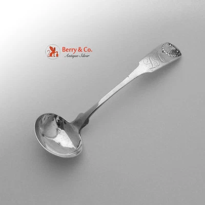 American Coin Silver Gravy Ladle C Johnson Albany 1825 Mono LA - Image 1 of 4