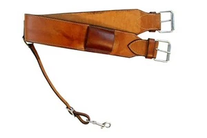 CINCH HORSE SADDLE FLANK GIRTH TOOLED LEATHER WESTERN BACK CINCHES 36" REAR. - Zdjęcie 1 z 3